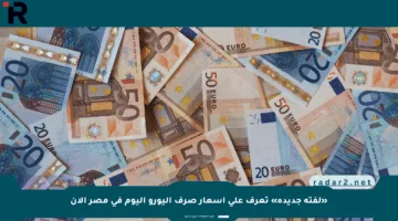 «لفتة جديدة» تعرف على أسعار صرف اليورو اليوم في مصر الآن